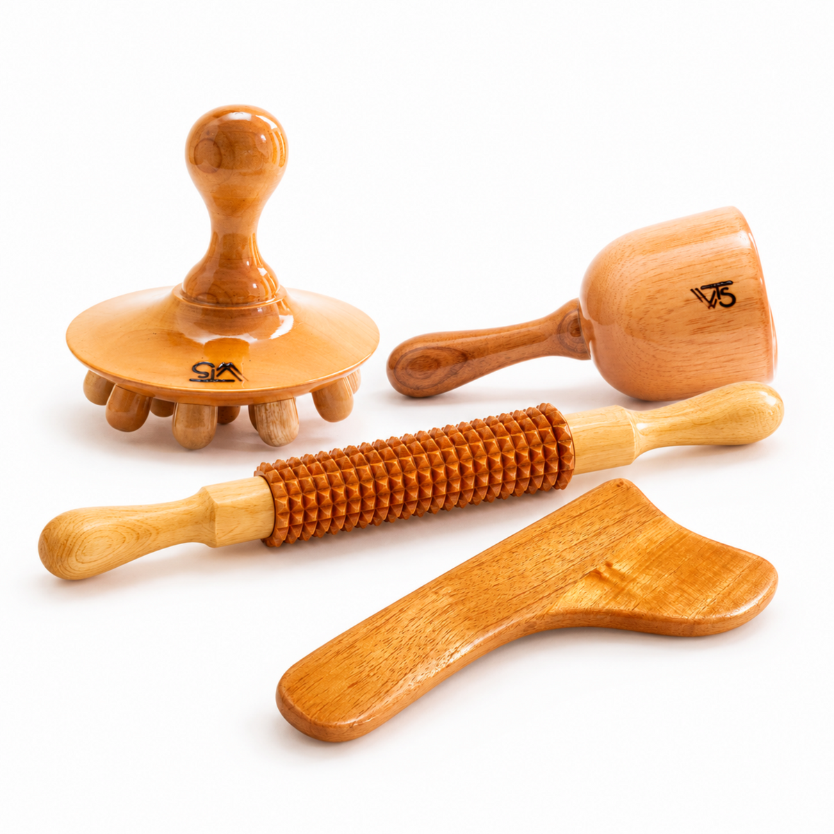 Anti-Cellulite Wood Therapy Kit 4pcs