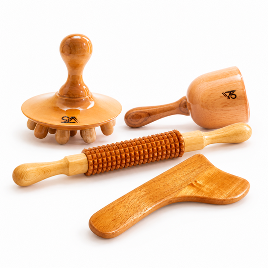 Anti-Cellulite Wood Therapy Kit 4pcs